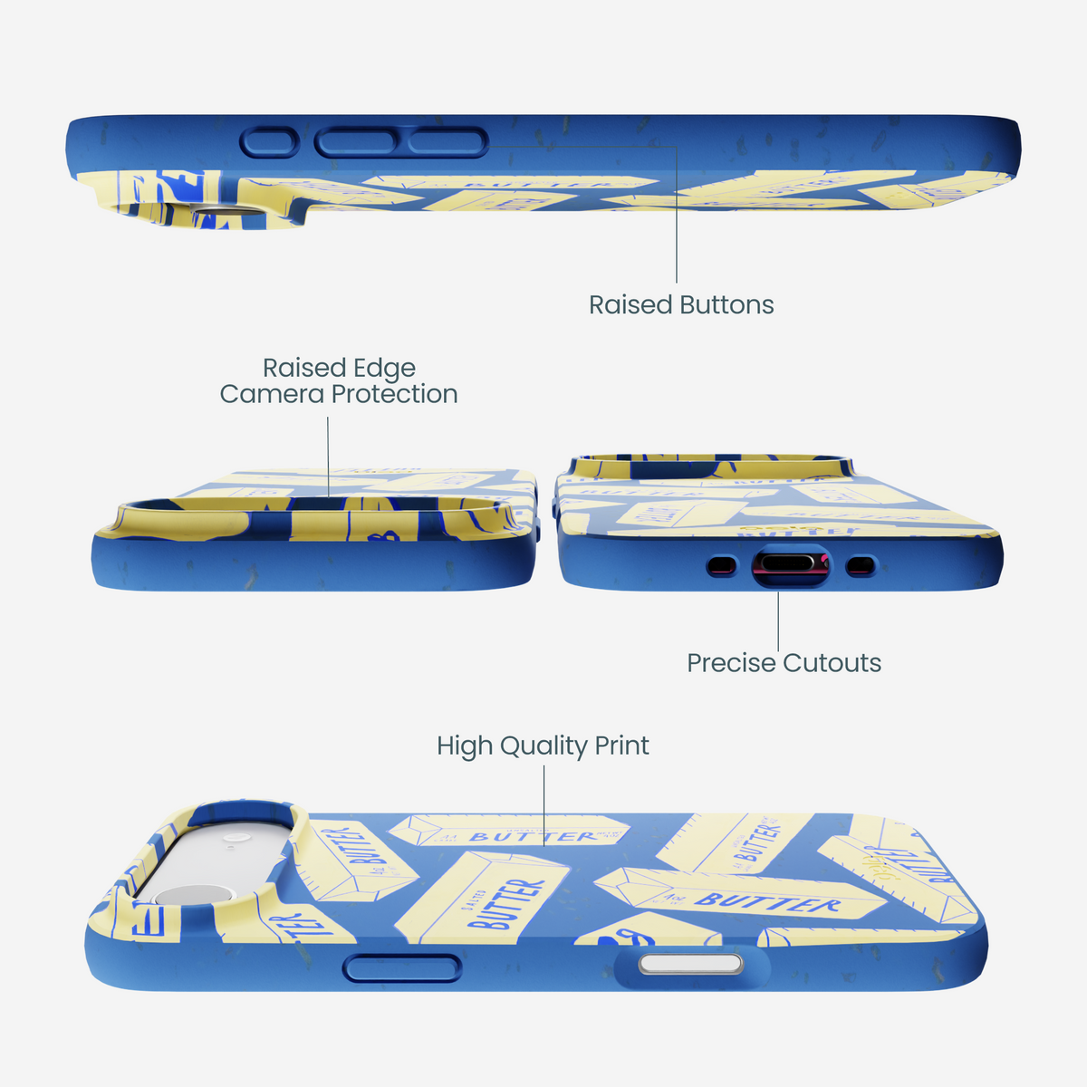 Electric Blue Butter Love iPhone Air Case