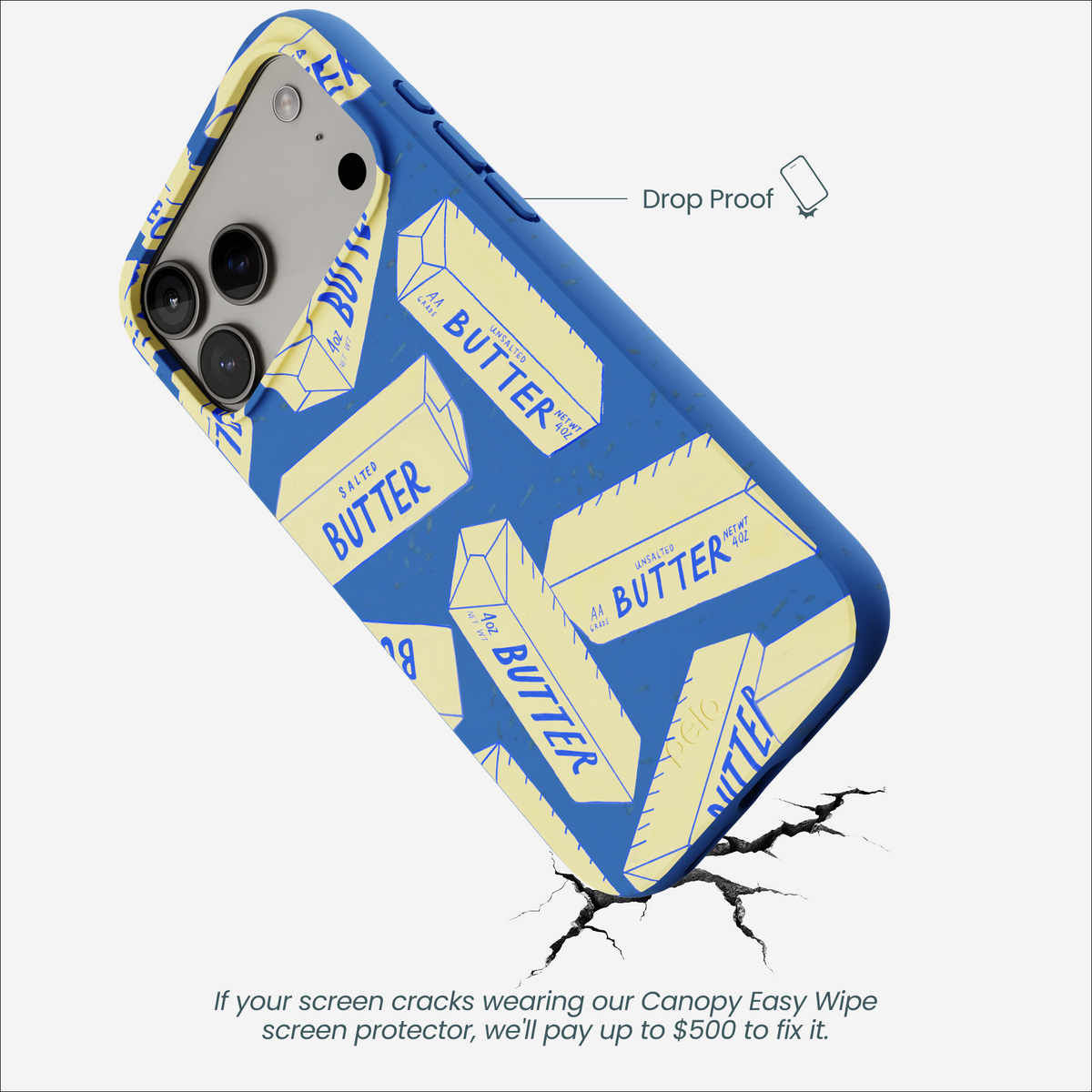 Electric Blue Butter Love iPhone 17 Pro Max Case