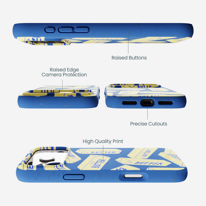 Electric Blue Butter Love iPhone 17 Pro Max Case