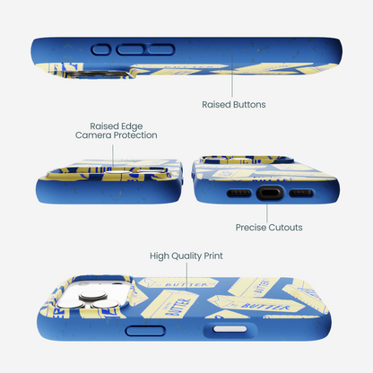 Electric Blue Butter Love iPhone 17 Pro Case
