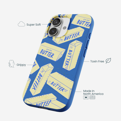 Electric Blue Butter Love iPhone 17 Case