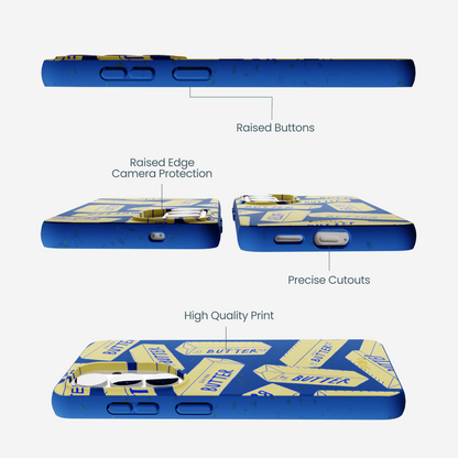 Electric Blue Butter Love Samsung Galaxy S26 Case