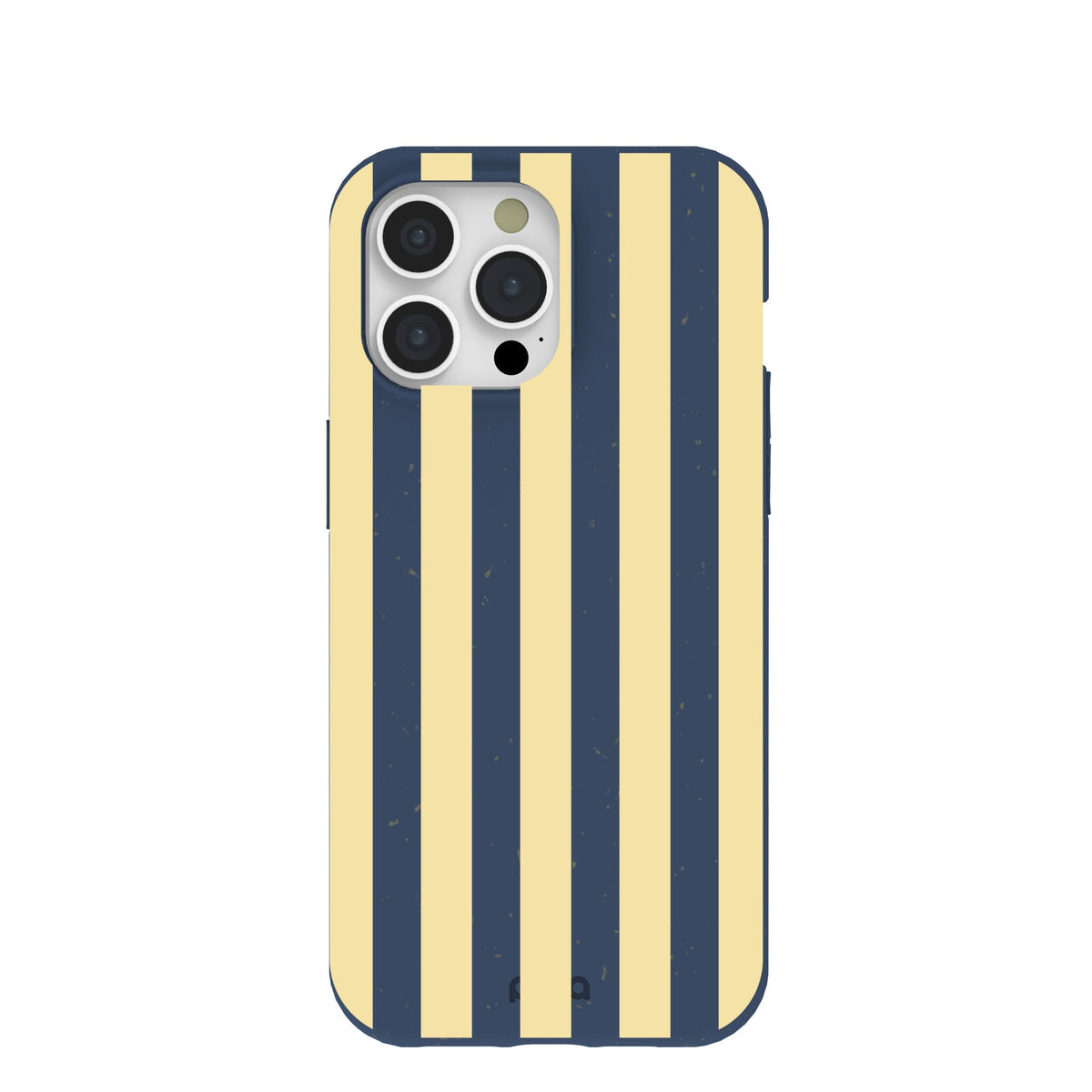 Navy Blue Butter Yellow Stripes iPhone 15 Pro Max Case