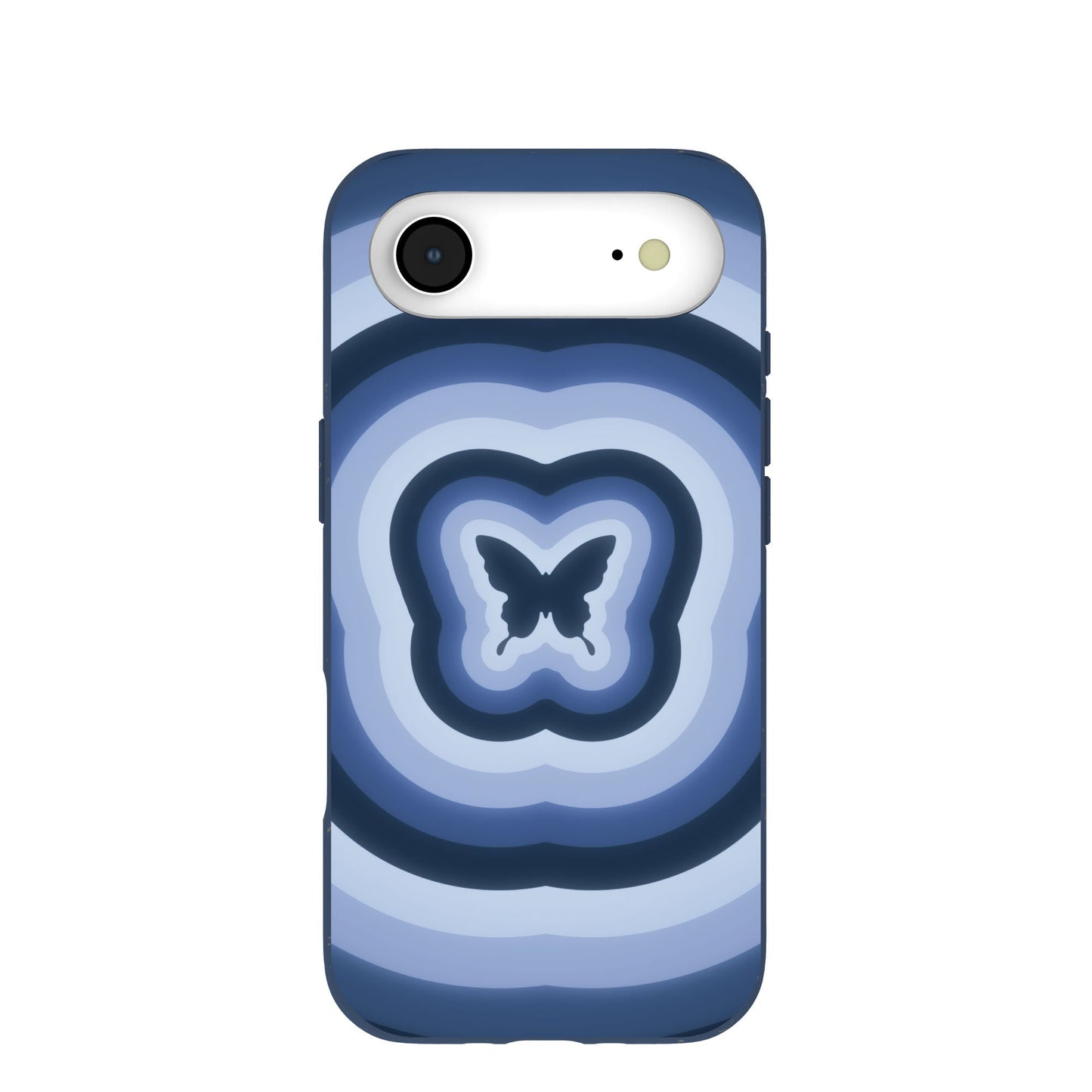 Navy Blue Butterfly Wavelength iPhone Air Case