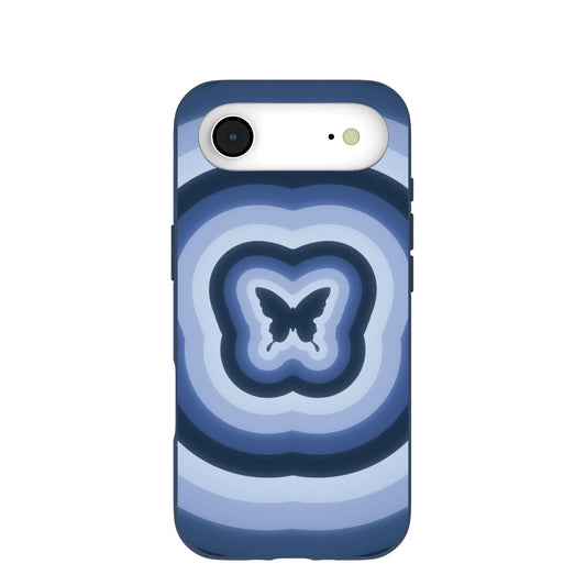 Navy Blue Butterfly Wavelength iPhone Air Case