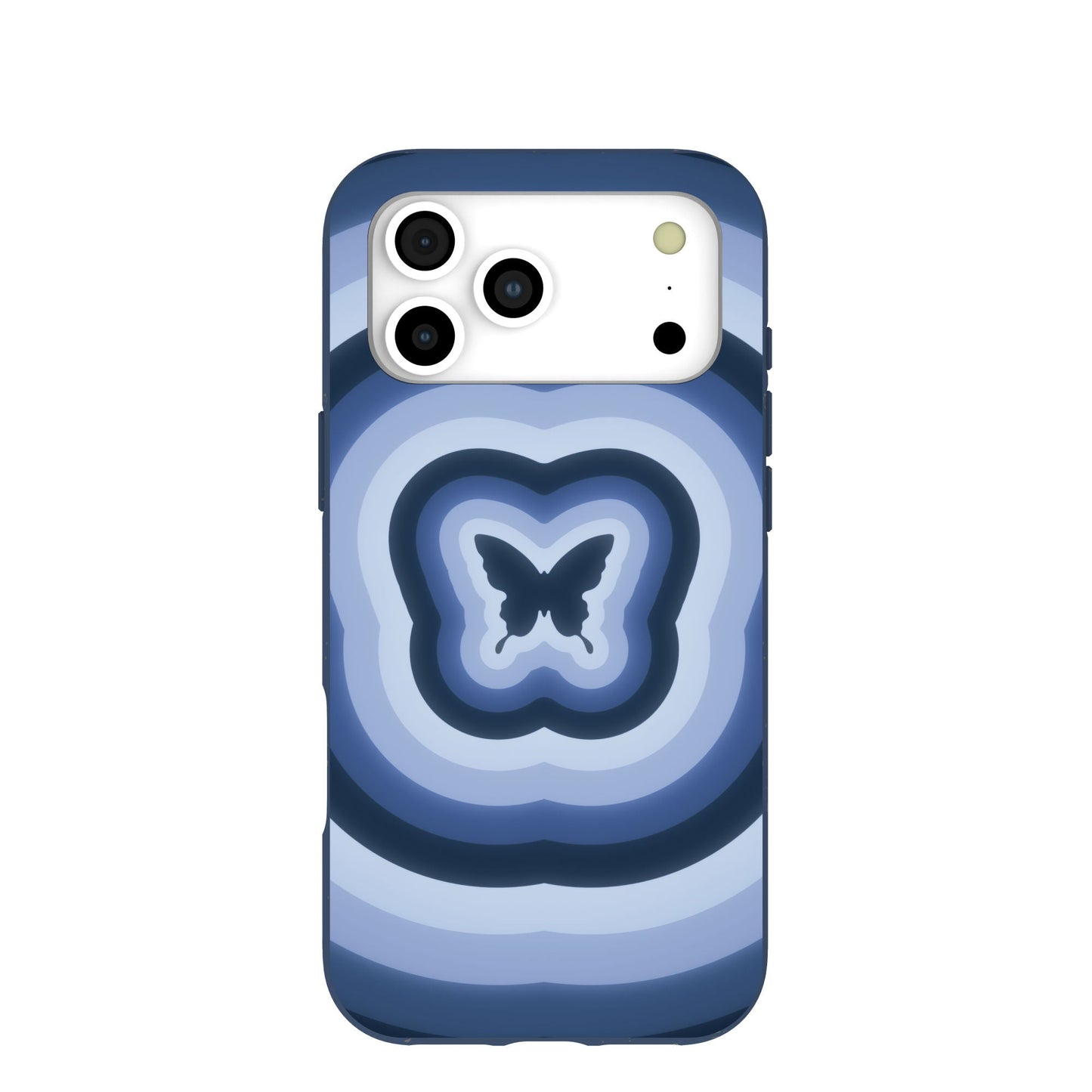 Navy Blue Butterfly Wavelength iPhone 17 Pro Max Case