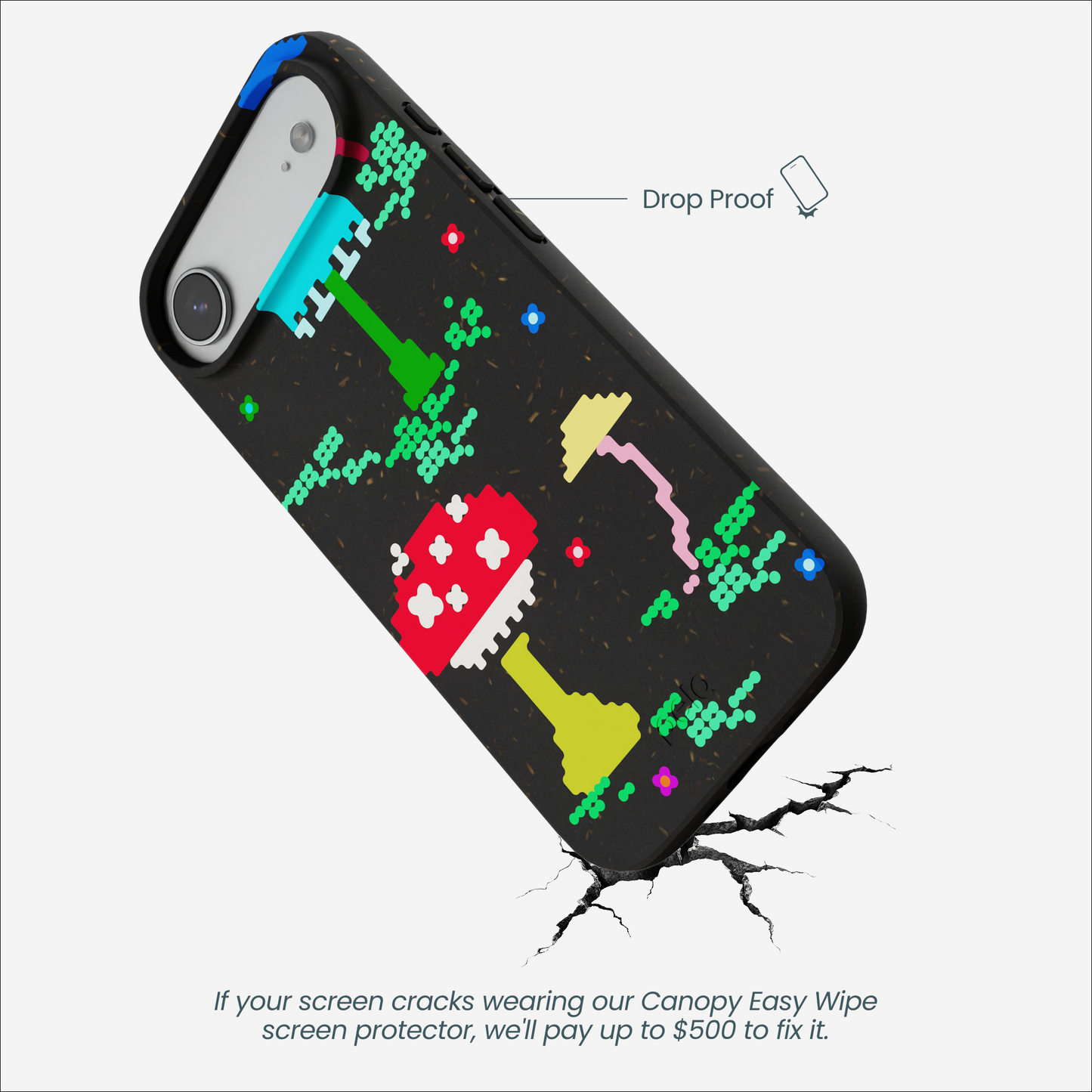 Black Byte Bloom iPhone Air Case