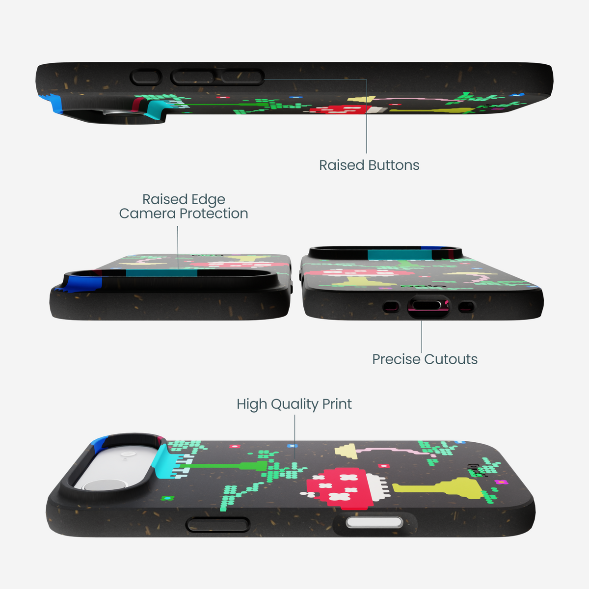 Black Byte Bloom iPhone Air Case