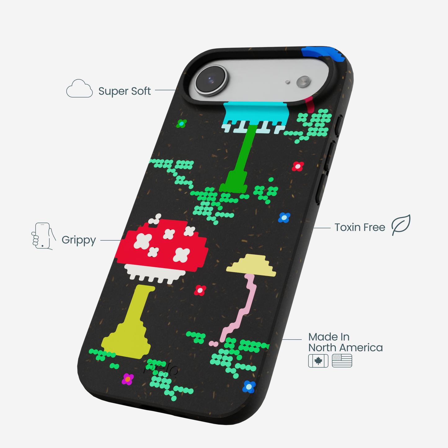 Black Byte Bloom iPhone Air Case