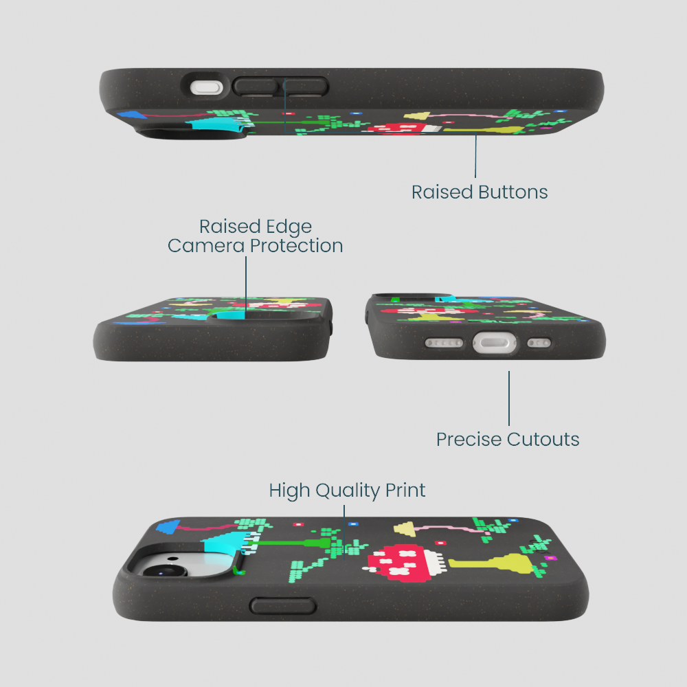 Black Byte Bloom iPhone 16e/17e Case