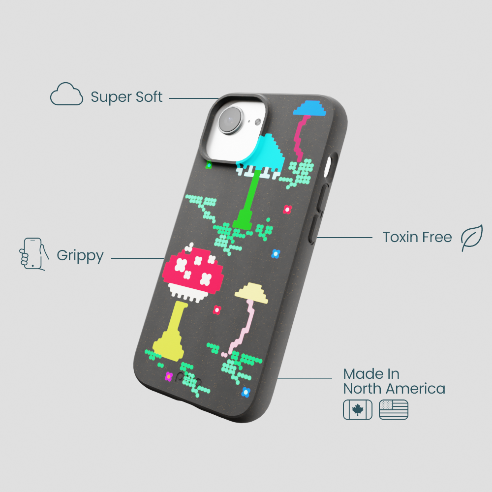 Black Byte Bloom iPhone 16e/17e Case