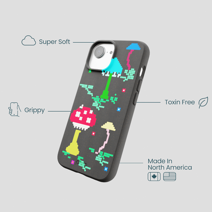 Black Byte Bloom iPhone 16e/17e Case