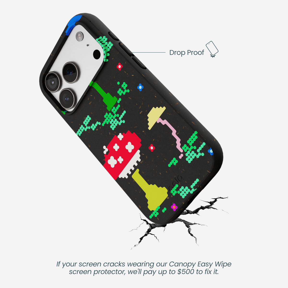 Black Byte Bloom iPhone 17 Pro Case