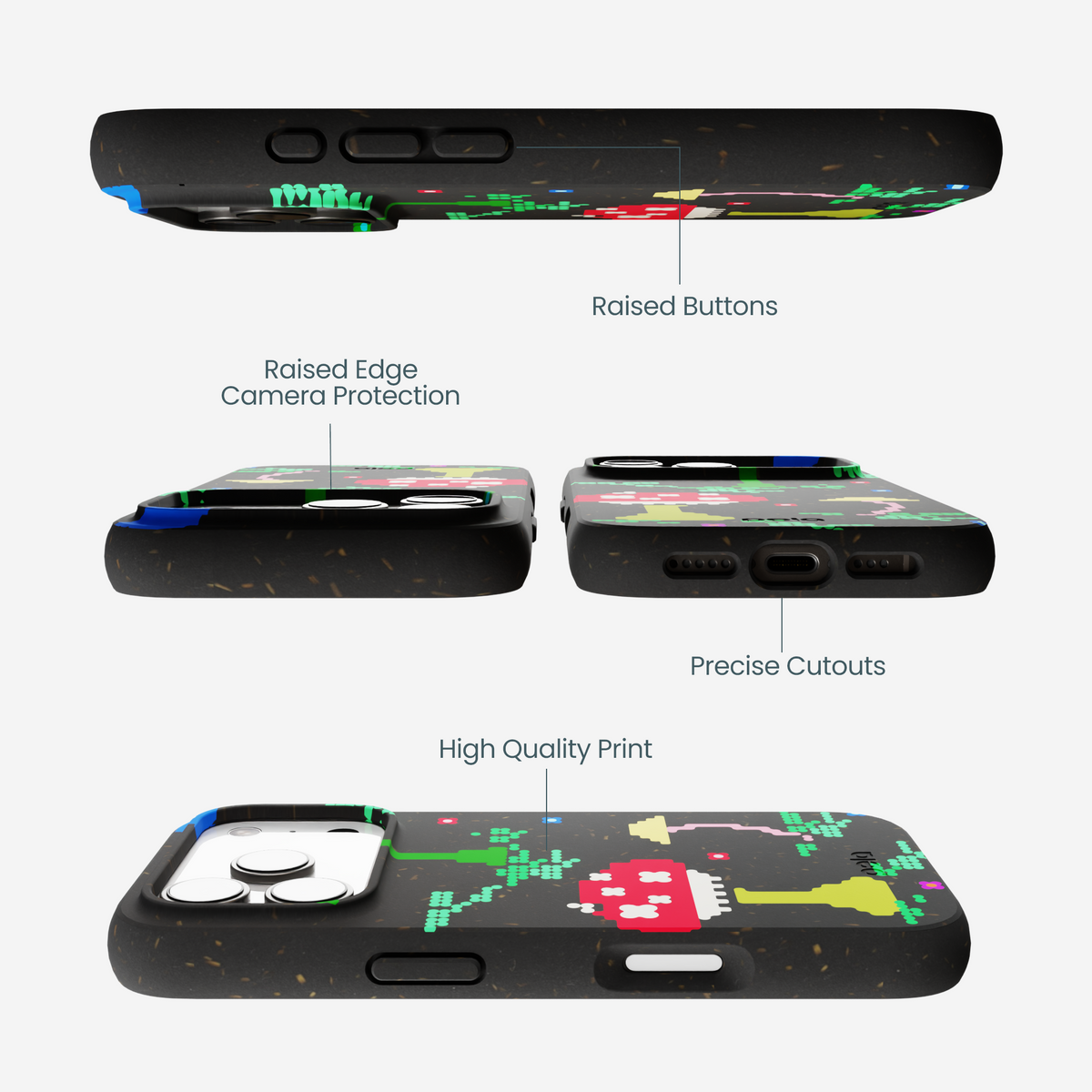 Black Byte Bloom iPhone 17 Pro Case