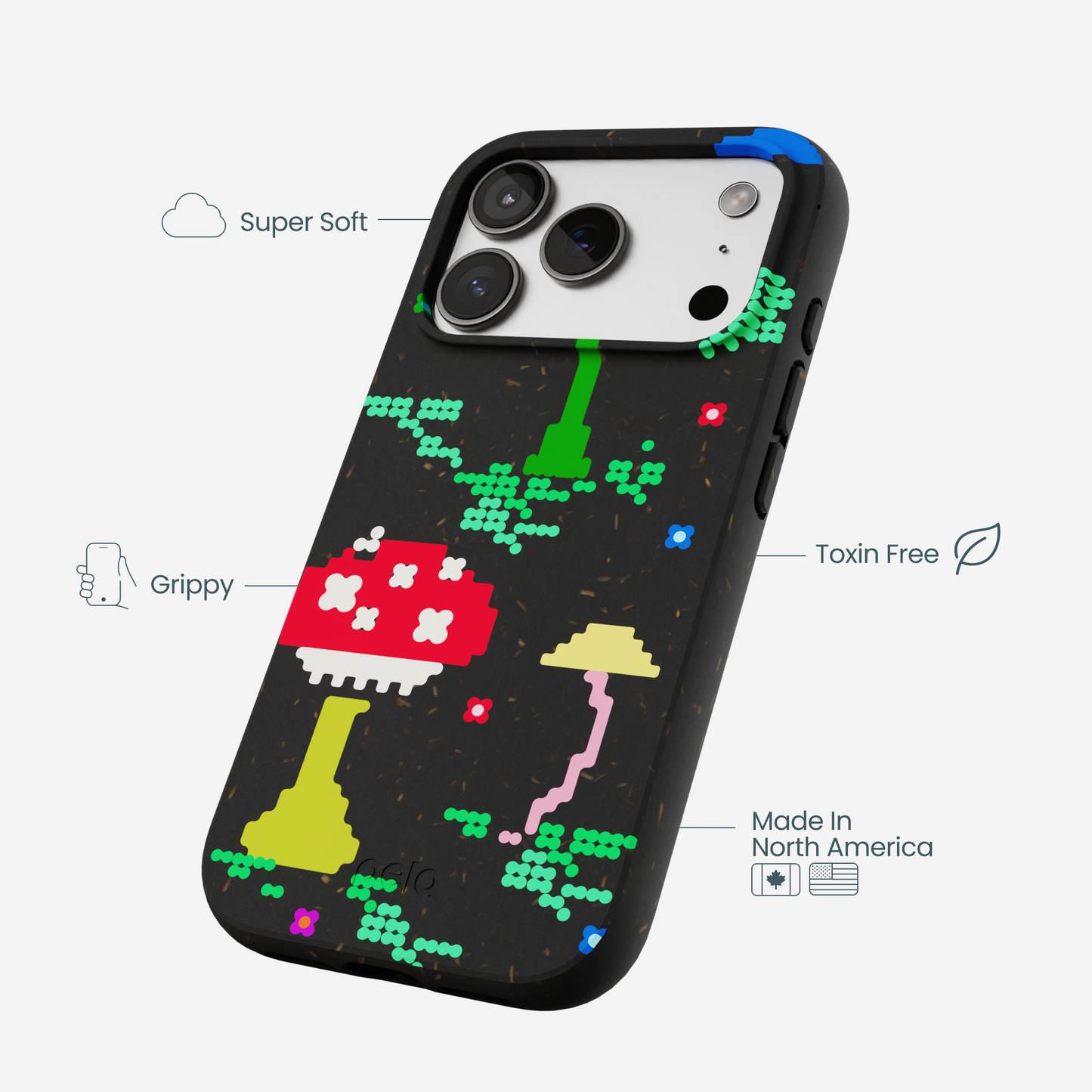 Black Byte Bloom iPhone 17 Pro Case