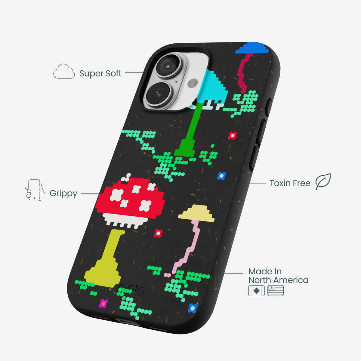 Black Byte Bloom iPhone 17 Case
