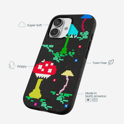 Black Byte Bloom iPhone 17 Case