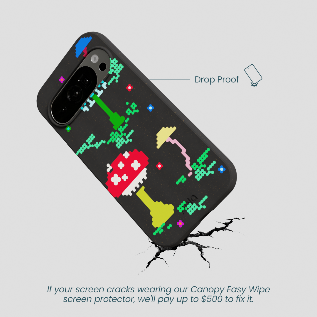 Black Byte Bloom Google Pixel 10/10 Pro Case