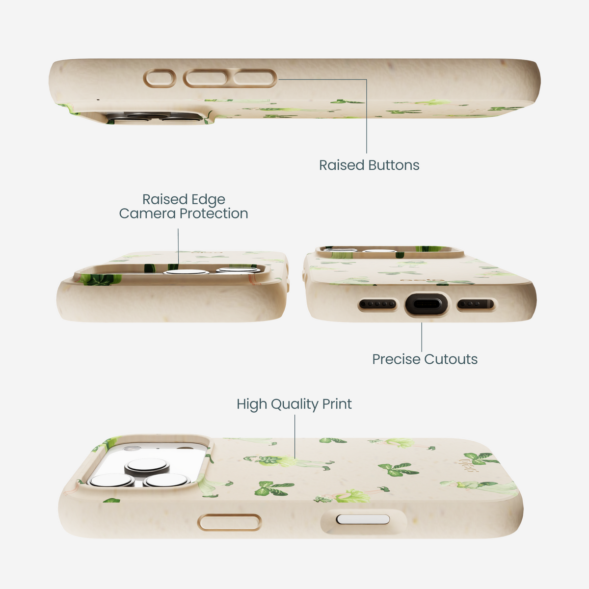 Seashell Cabbage Kids iPhone 17 Pro Case