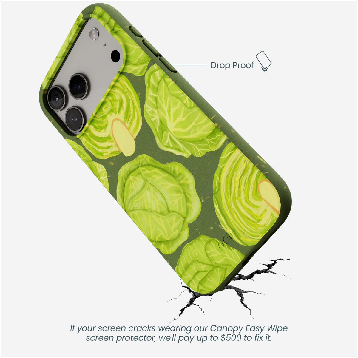 Forest Floor Cabbage Portraits iPhone 17 Pro Max Case