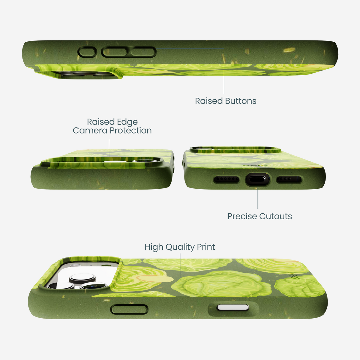 Forest Floor Cabbage Portraits iPhone 17 Pro Max Case