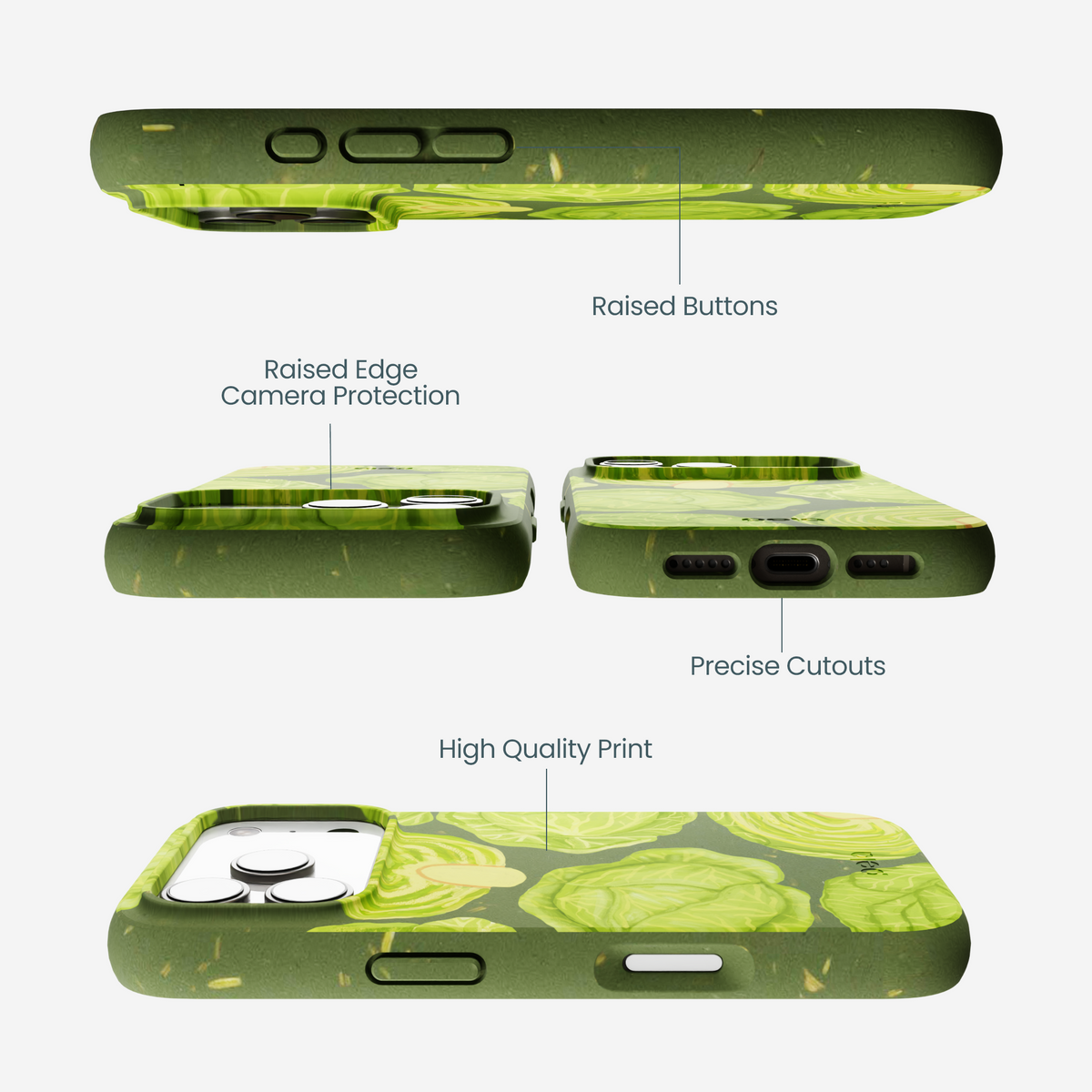 Forest Floor Cabbage Portraits iPhone 17 Pro Case