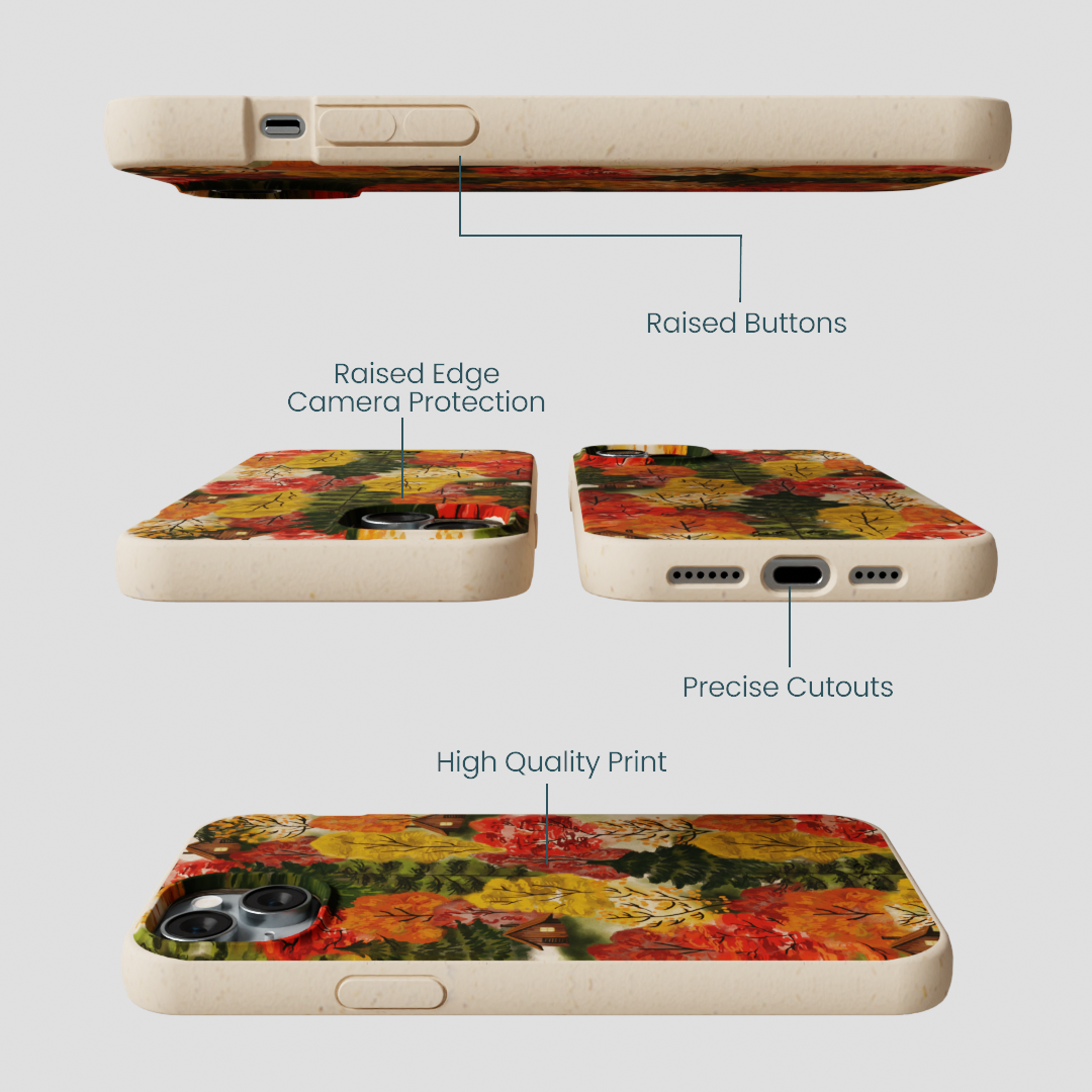 Seashell Cabins in the Woods iPhone 14 Plus Case