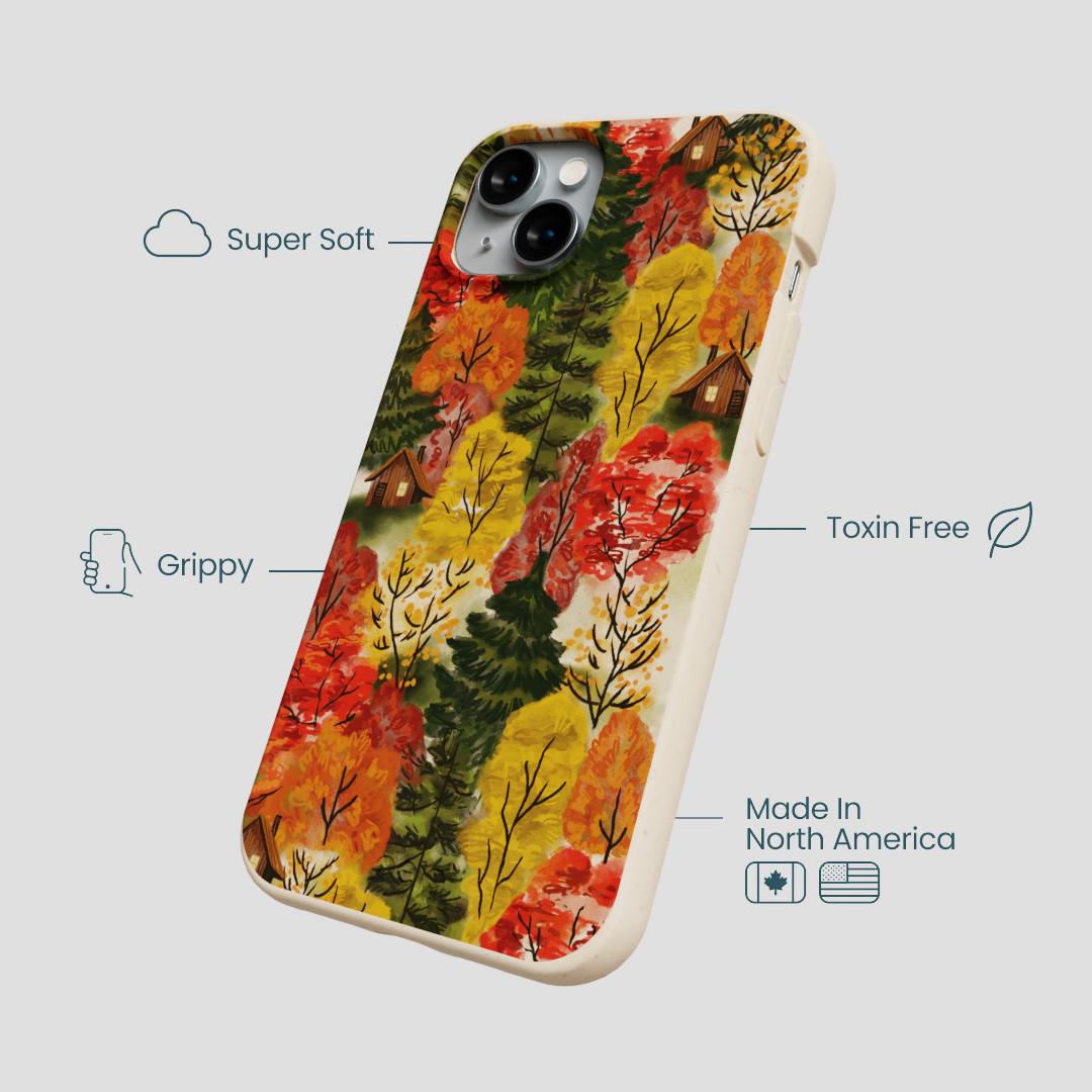 Seashell Cabins in the Woods iPhone 14 Plus Case