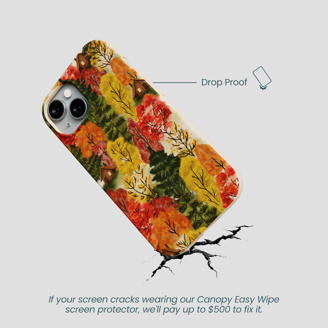 Seashell Cabins in the Woods iPhone 14 Case