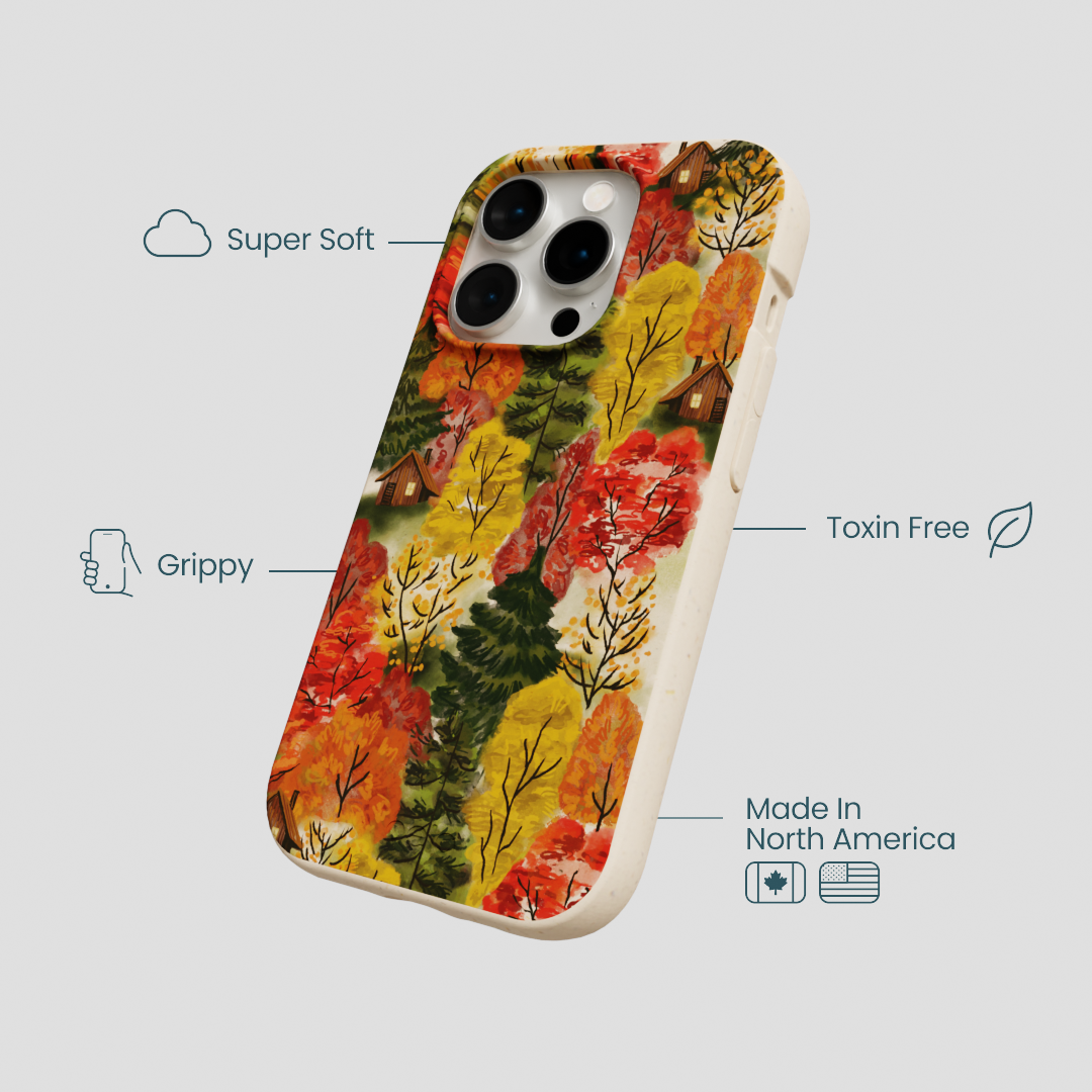 Seashell Cabins in the Woods iPhone 15 Pro Case