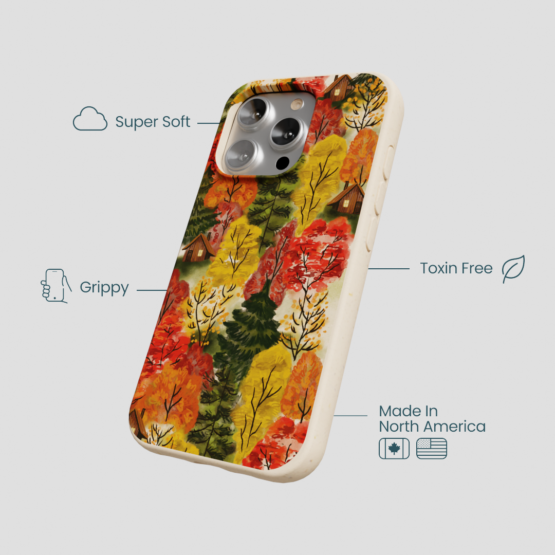Seashell Cabins in the Woods iPhone 16 Pro Case