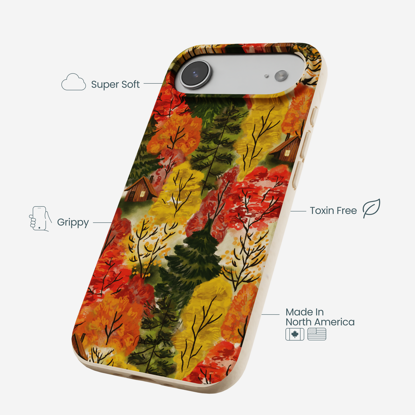 Seashell Cabins in the Woods iPhone Air Case
