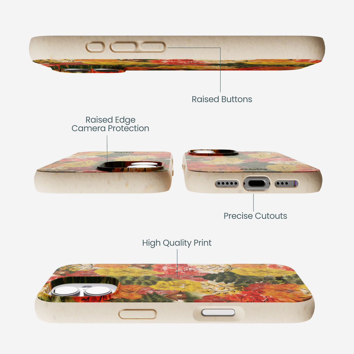 Seashell Cabins in the Woods iPhone 17 Case