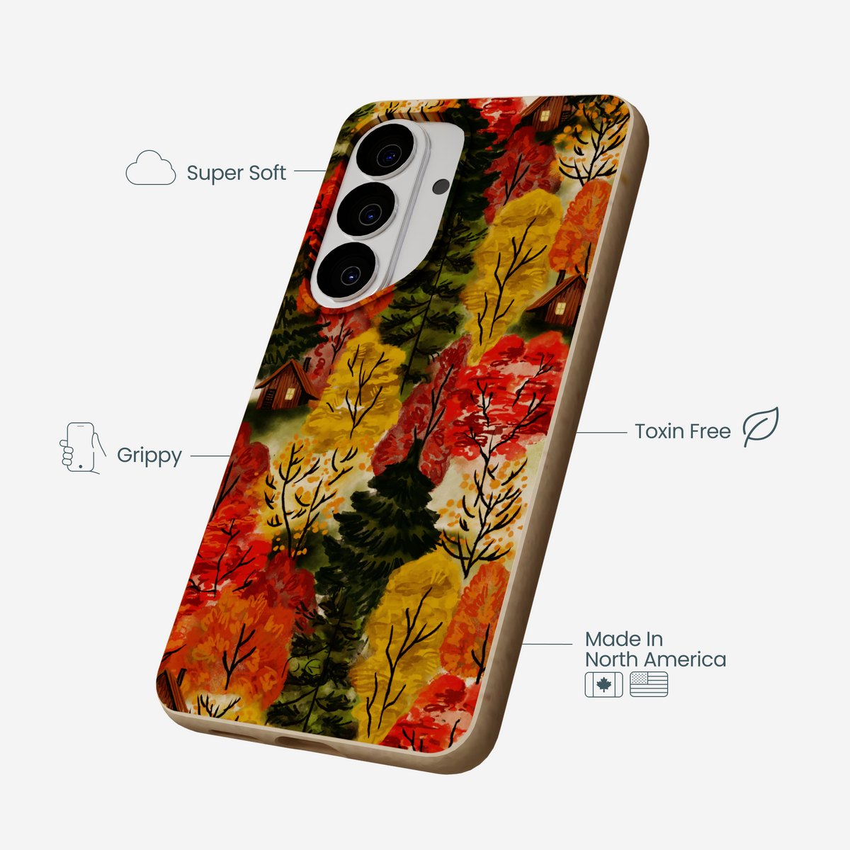 Seashell Cabins in the Woods Samsung Galaxy S26 Case