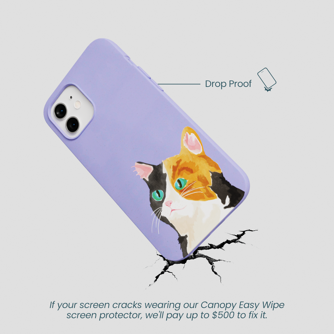 Lavender Calico iPhone 12/ iPhone 12 Pro Case