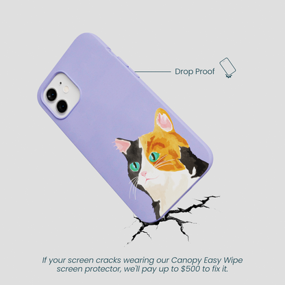 Lavender Calico iPhone 12/ iPhone 12 Pro Case