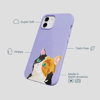 Lavender Calico iPhone 12/ iPhone 12 Pro Case