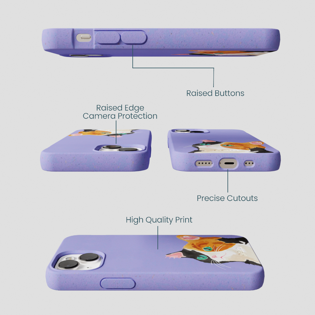 Lavender Calico iPhone 13 Case