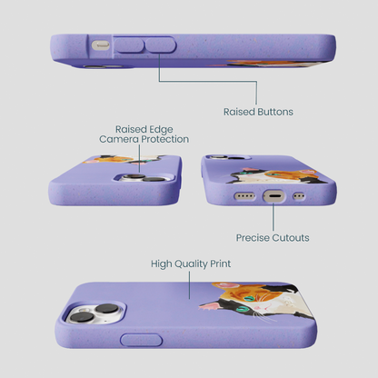 Lavender Calico iPhone 13 Case