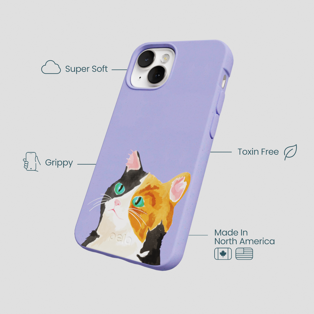 Lavender Calico iPhone 13 Case