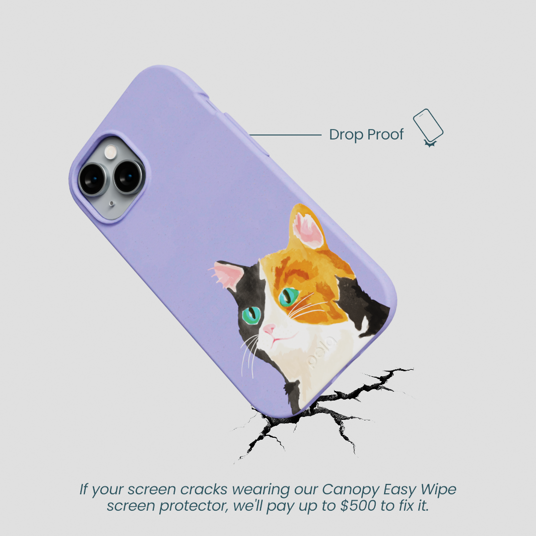 Lavender Calico iPhone 14 Case