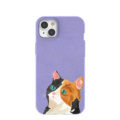 Lavender Calico iPhone 15 Plus Case