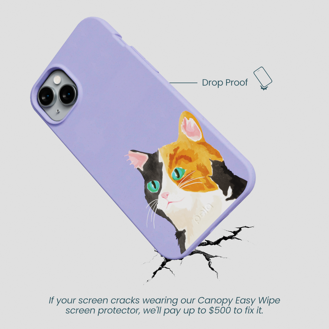 Lavender Calico iPhone 15 Plus Case