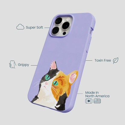Lavender Calico iPhone 15 Pro Max Case