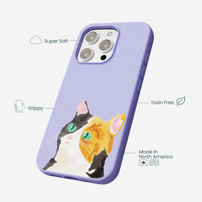 Lavender Calico iPhone 16 Pro Max Case