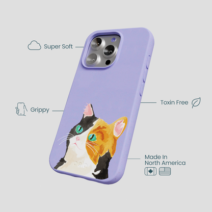 Lavender Calico iPhone 16 Pro Case