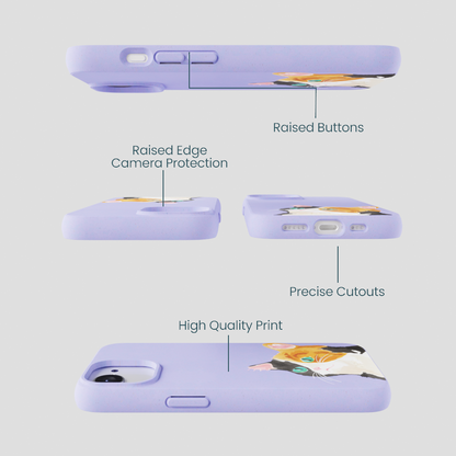 Lavender Calico iPhone 16e/17e Case