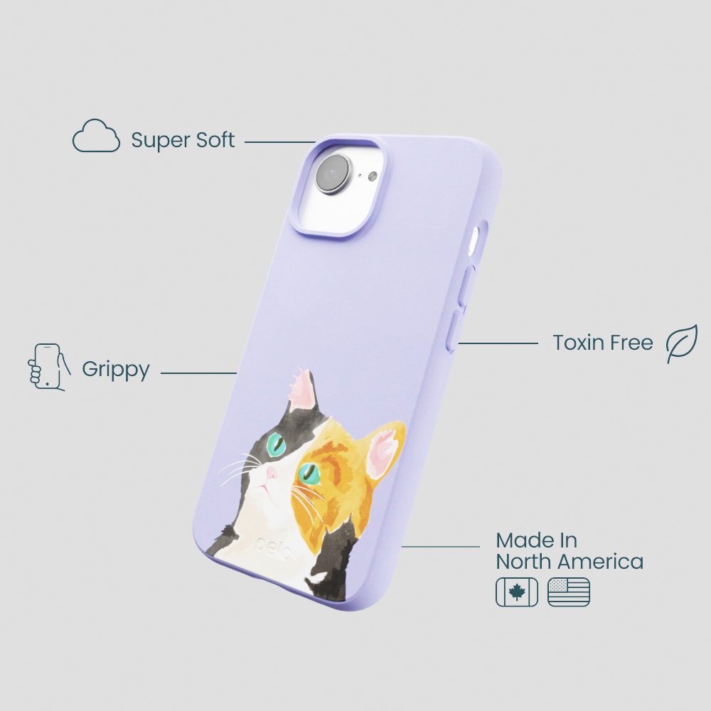Lavender Calico iPhone 16e/17e Case
