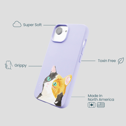 Lavender Calico iPhone 16e/17e Case