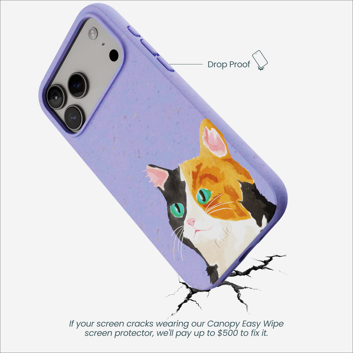 Lavender Calico iPhone 17 Pro Max Case